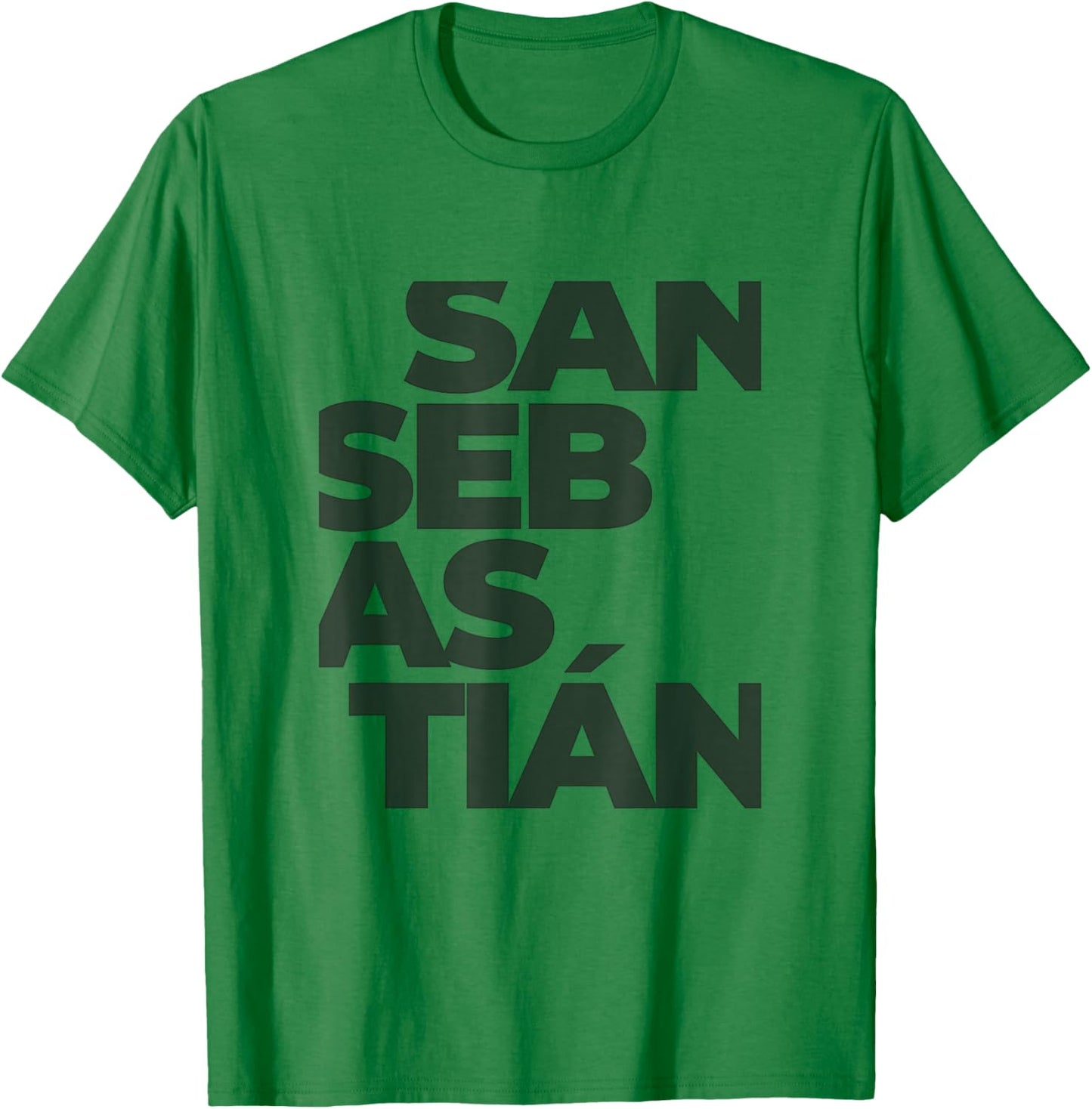 San Sebastián Large Text T-Shirt - T-Shirt | Irish Green