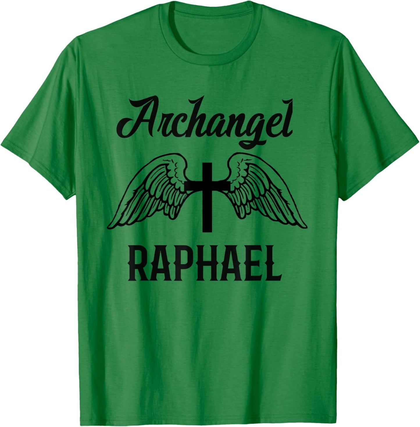 Saint Raphael the Archangel Traditional Catholic Prayer T-Shirt - T-Shirt | Irish Green