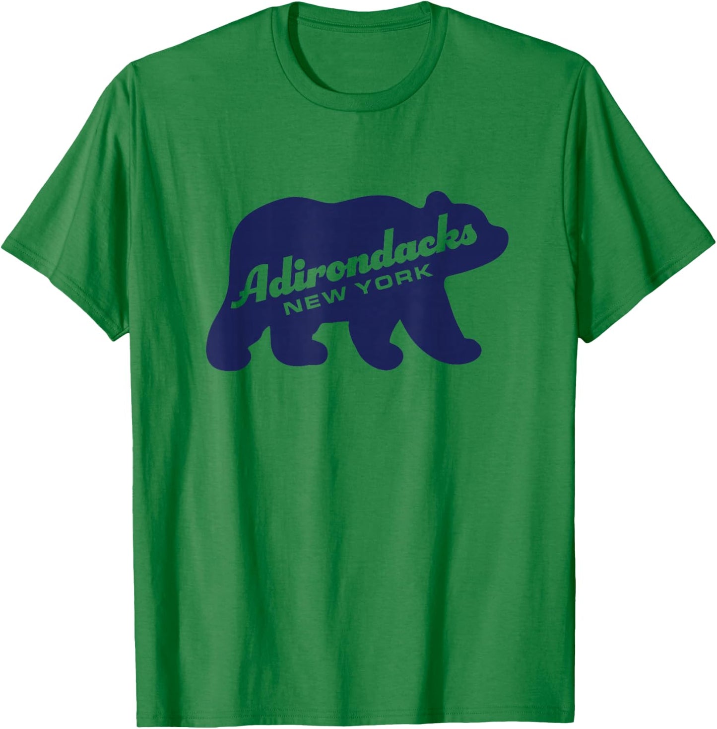 Adirondacks New York Bear Adirondack Mountains T-Shirt - T-Shirt | Irish Green
