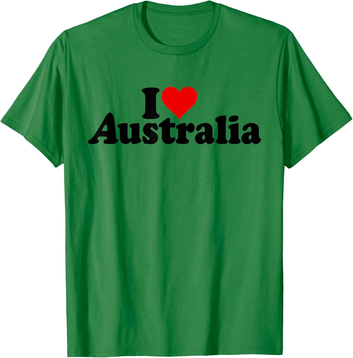 I Love Heart Australia T-Shirt - T-Shirt | Irish Green