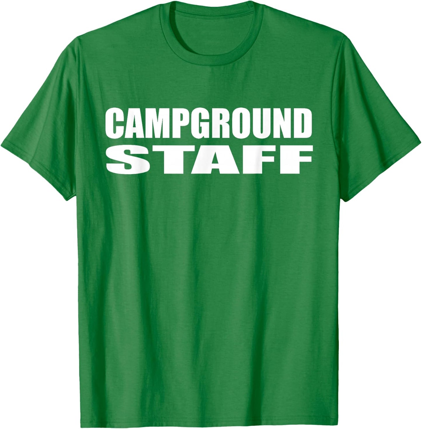 Campground Staff Funny Camping T Shirt Summer Vacation T-Shirt - T-Shirt | Irish Green