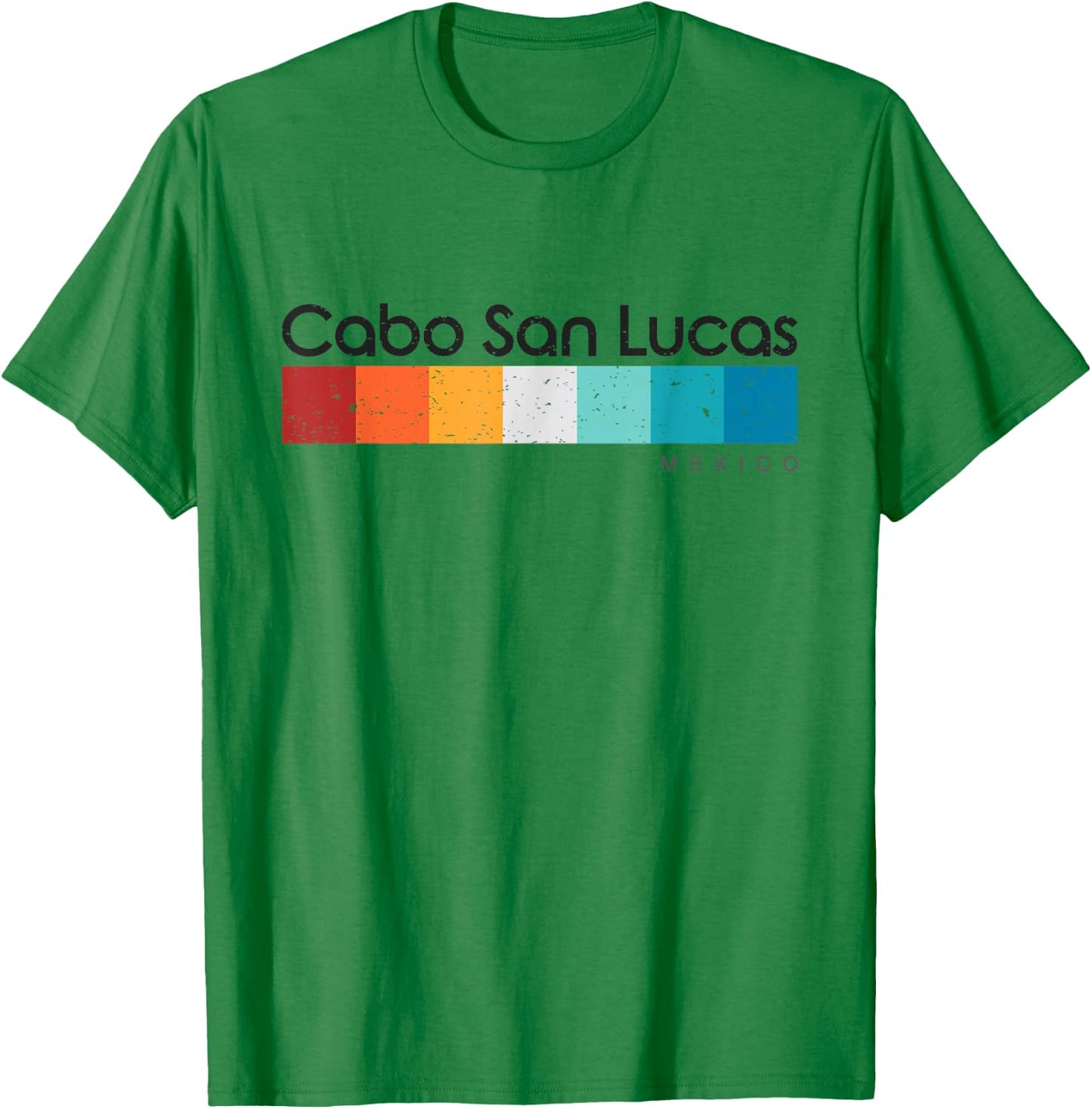 Vintage Cabo San Lucas Mexico Retro Design T-Shirt - T-Shirt | Irish Green