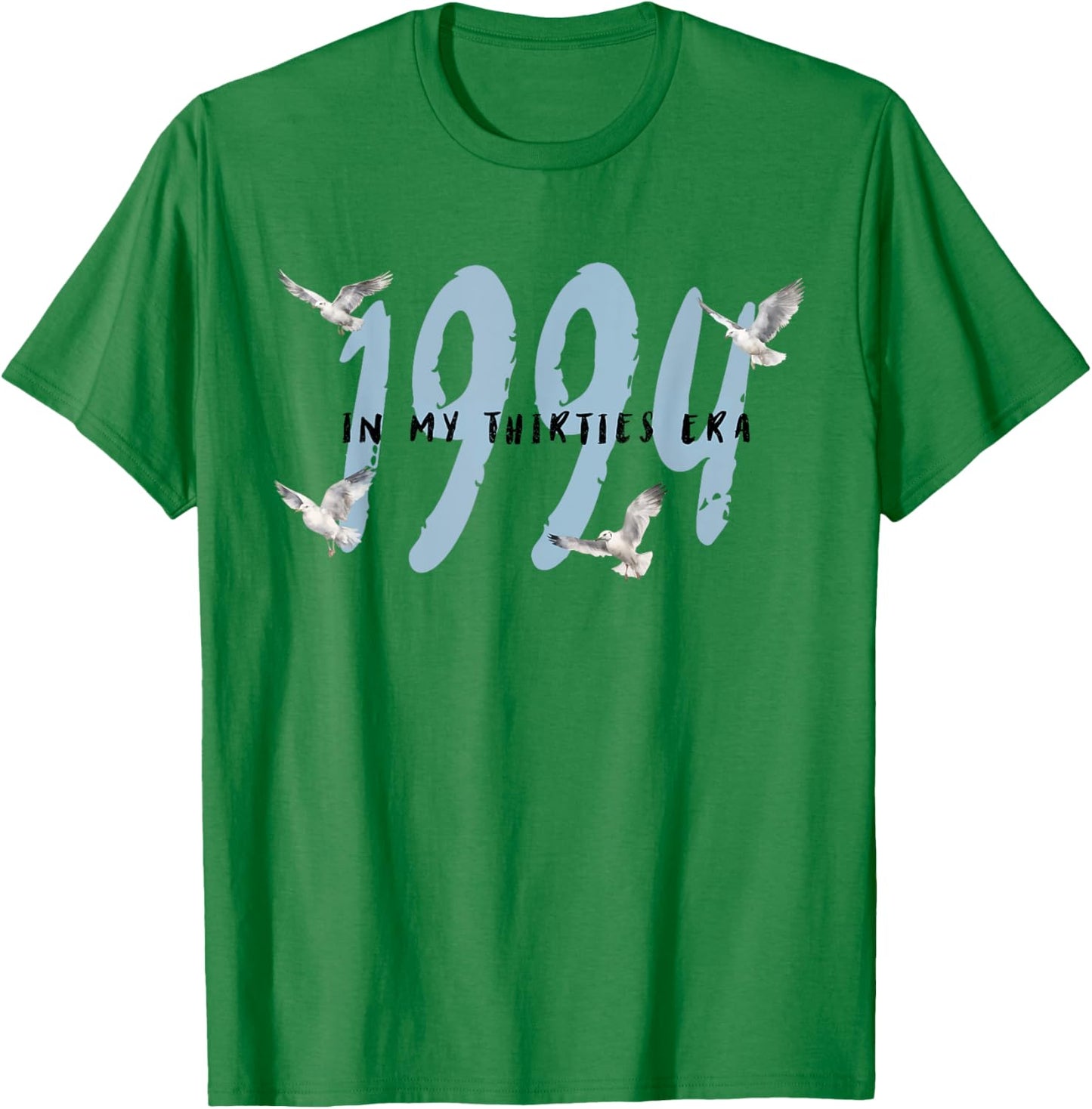 In My Thirties Era Happy 30s Birthday Retro Groovy Men Women T-Shirt - T-Shirt | Irish Green