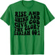 Isaiah 60 1 Rise and Shine And Give God the Glory Retro Vint T-Shirt - T-Shirt | Irish Green