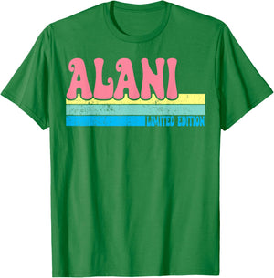 ALANI Name Personalized Cute Idea Groovy Women ALANI T-Shirt - T-Shirt | Irish Green