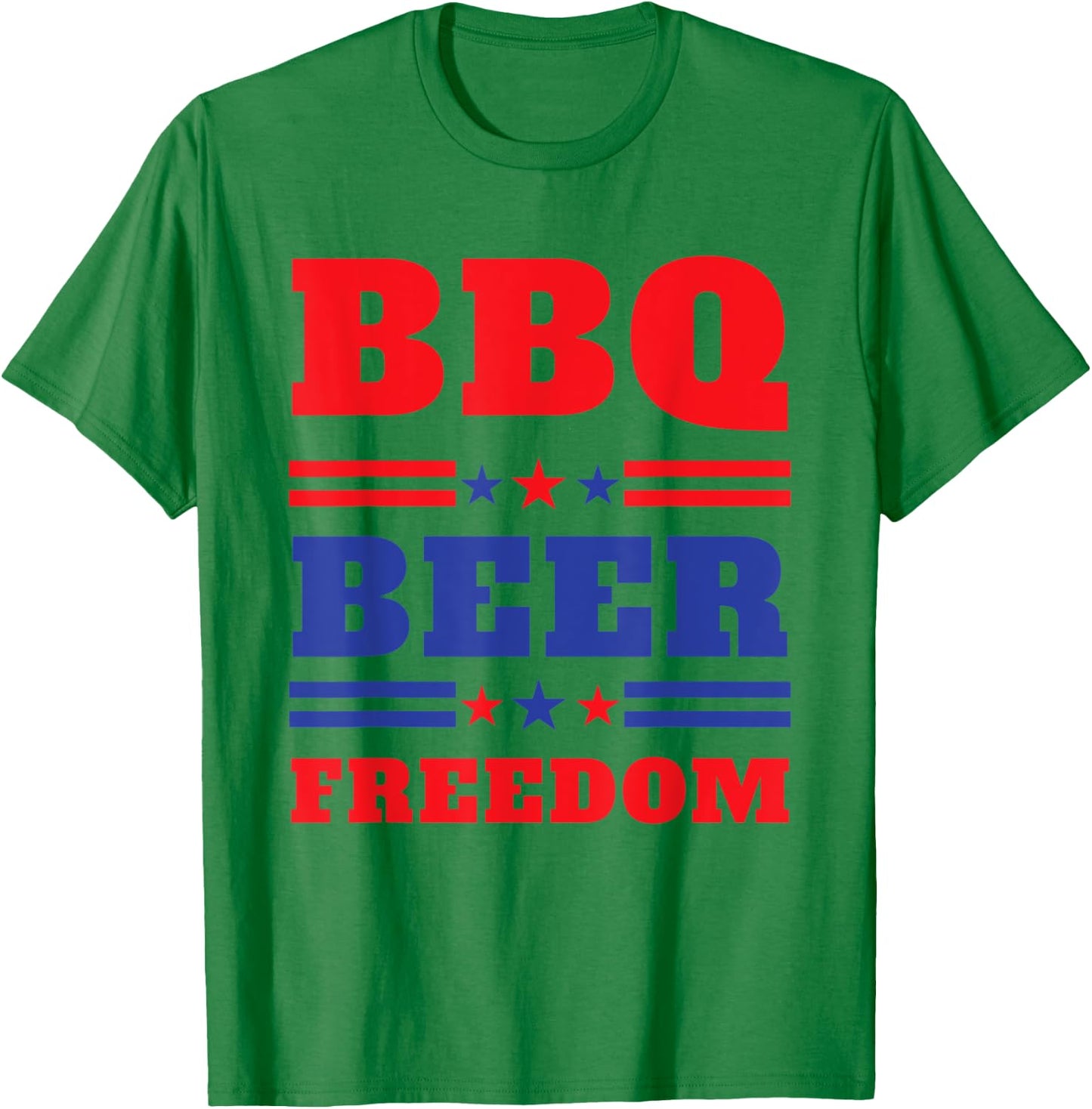 BBQ Beer Freedom 2020 Proud Men T-Shirt - T-Shirt | Irish Green