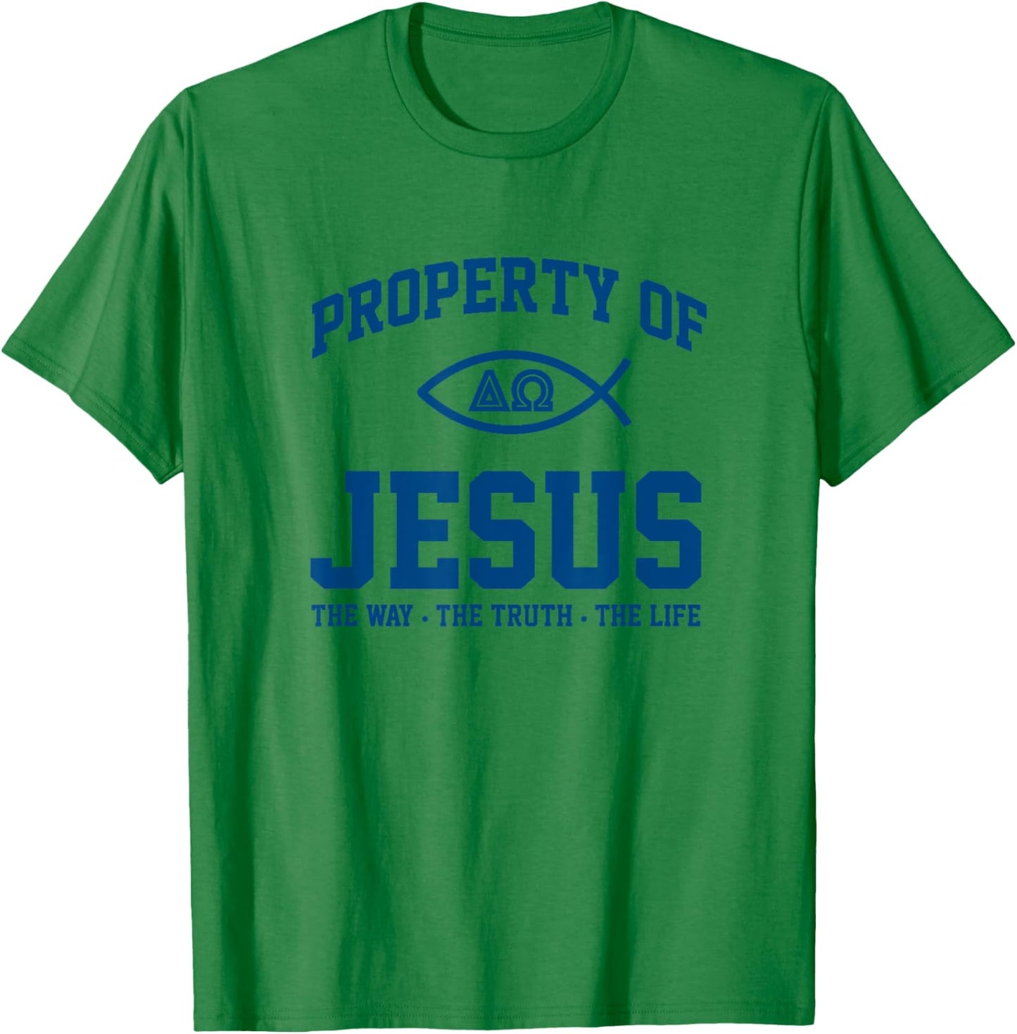 Christian Shirt - Property of Jesus Throwback Gym T-Shirt - T-Shirt | Irish Green