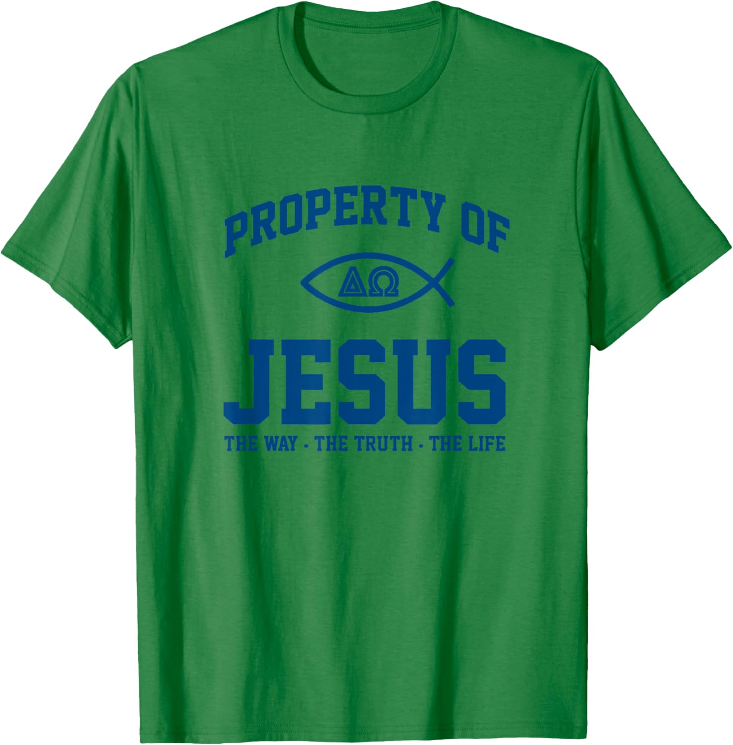 Christian Shirt - Property of Jesus Throwback Gym T-Shirt - T-Shirt | Irish Green