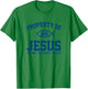 Christian Shirt - Property of Jesus Throwback Gym T-Shirt - T-Shirt | Irish Green
