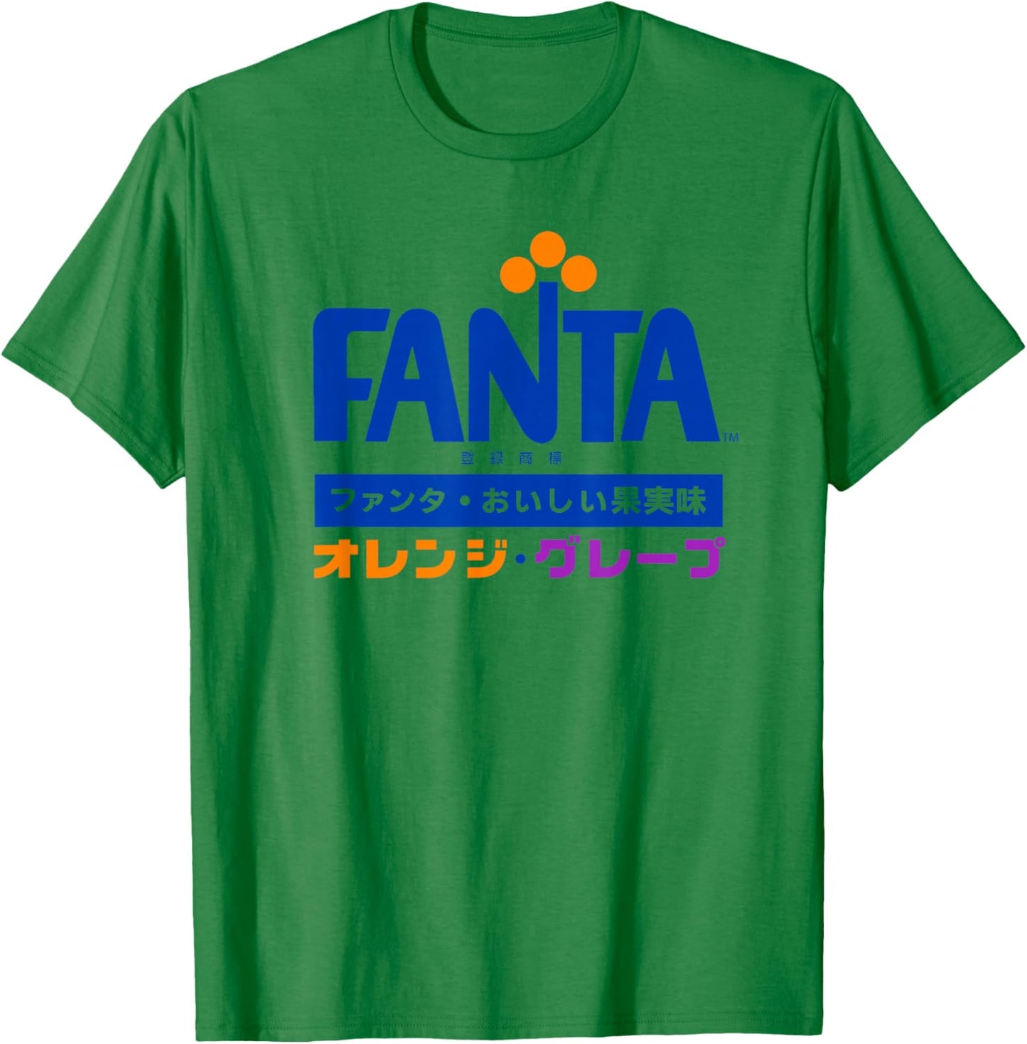 Fanta Drinks 1970er japanisches Kanji-Logo T-Shirt - T-Shirt | Irish Green