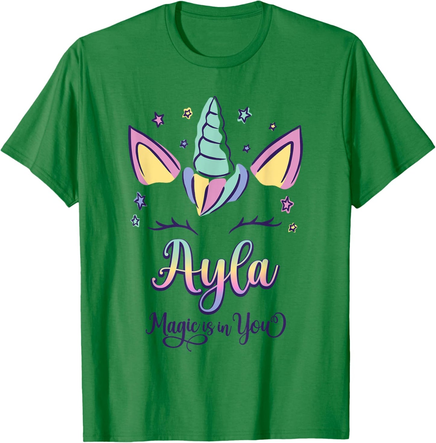 First Name Ayla Personalized I Love Ayla T-Shirt - T-Shirt | Irish Green