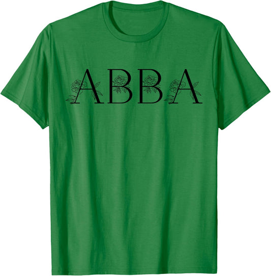 Abba Name Women Men Kids Abba Birthday Shirt Gift Abba Name T-Shirt - T-Shirt | Irish Green