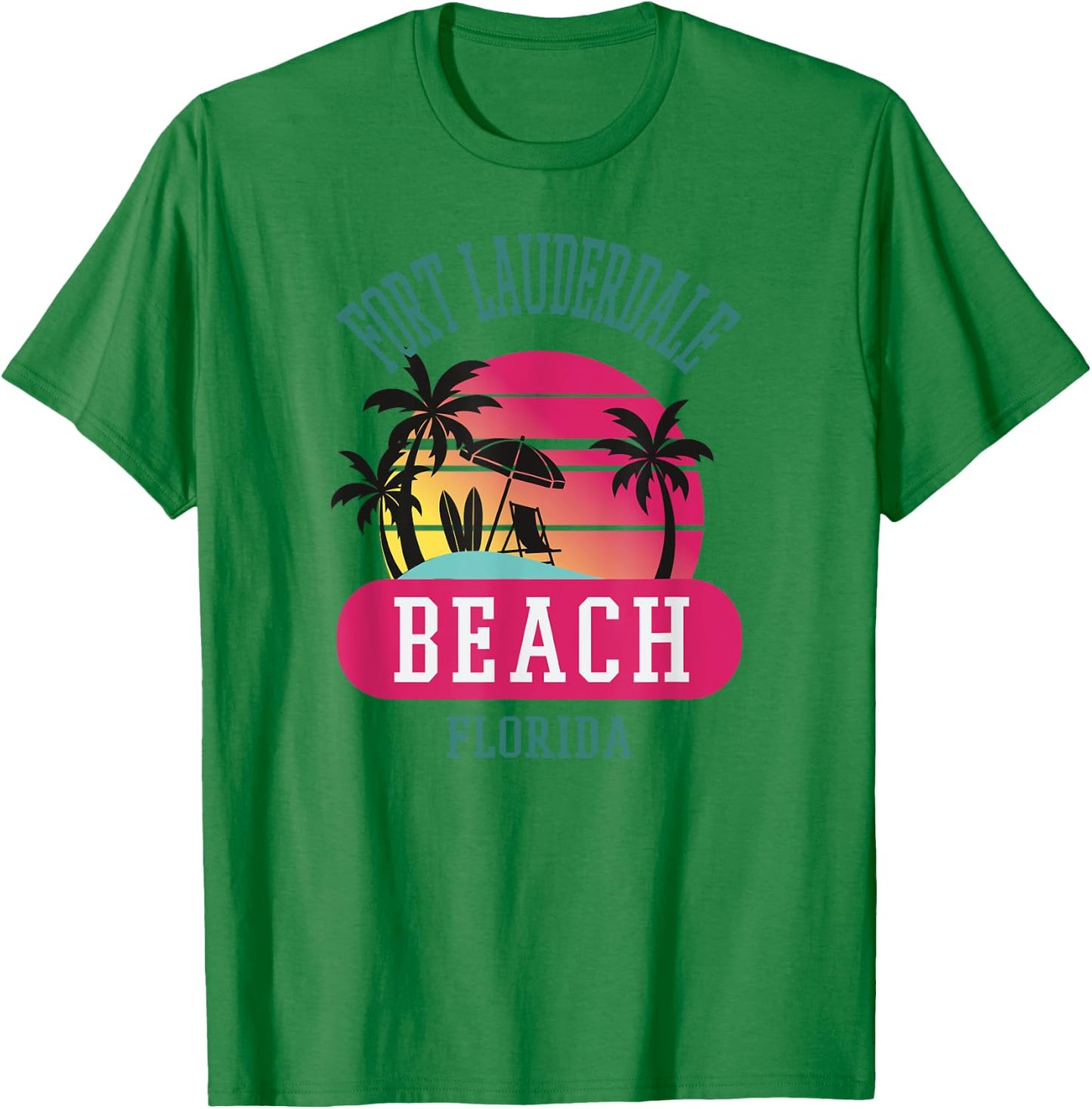 "Fort Lauderdale" Florida Beach FL Men Women T-Shirt - T-Shirt | Irish Green