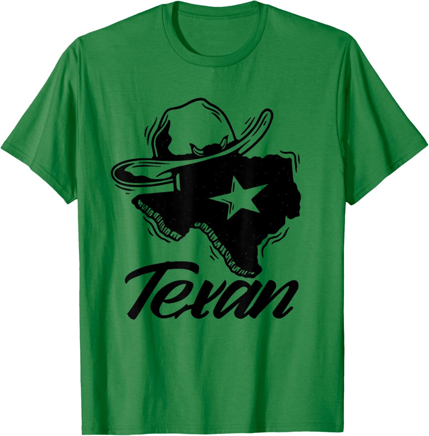 Texan Texas Patriotic Pride T-Shirt - T-Shirt | Irish Green