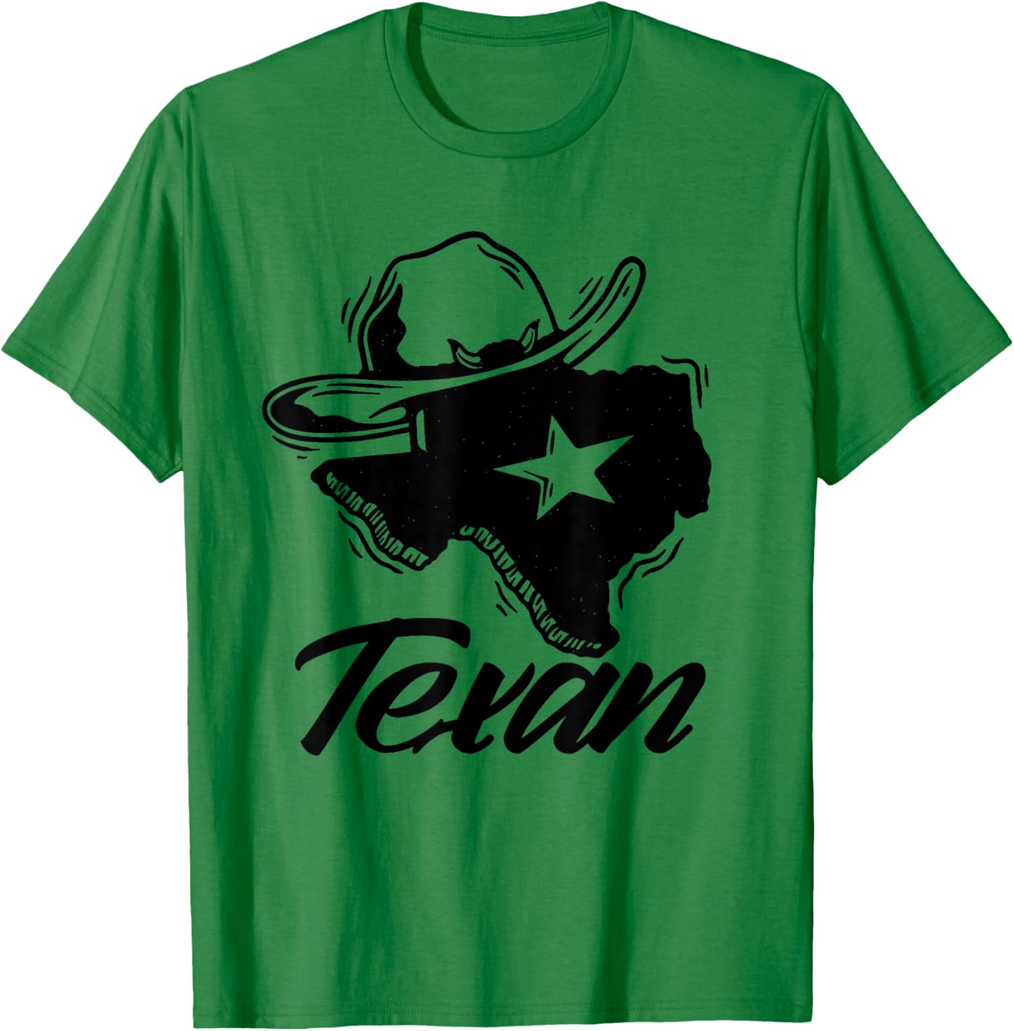Texan Texas Patriotic Pride T-Shirt - T-Shirt | Irish Green