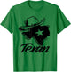 Texan Texas Patriotic Pride T-Shirt - T-Shirt | Irish Green