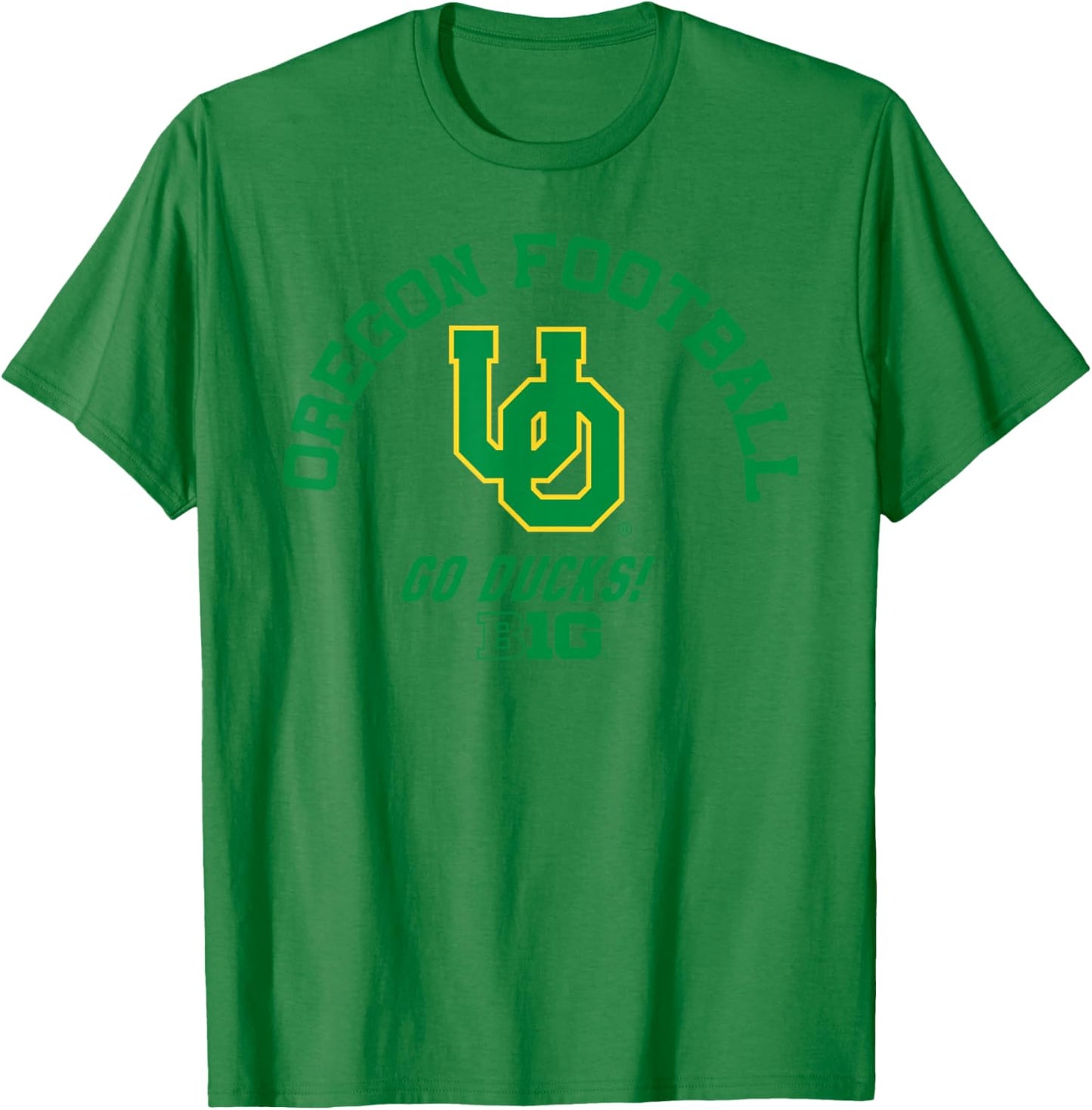 Oregon Ducks Big 10 Football Logo Officially Licensed T-Shirt - T-Shirt | Irish Green