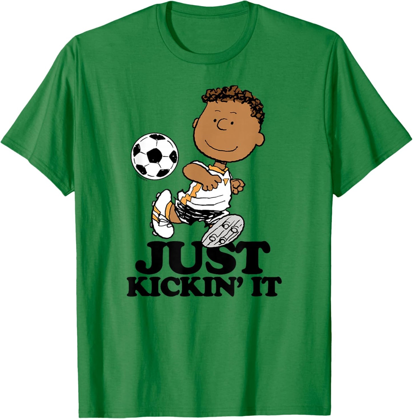 Peanuts - Franklin Soccer Just Kickin It T-Shirt - T-Shirt | Irish Green