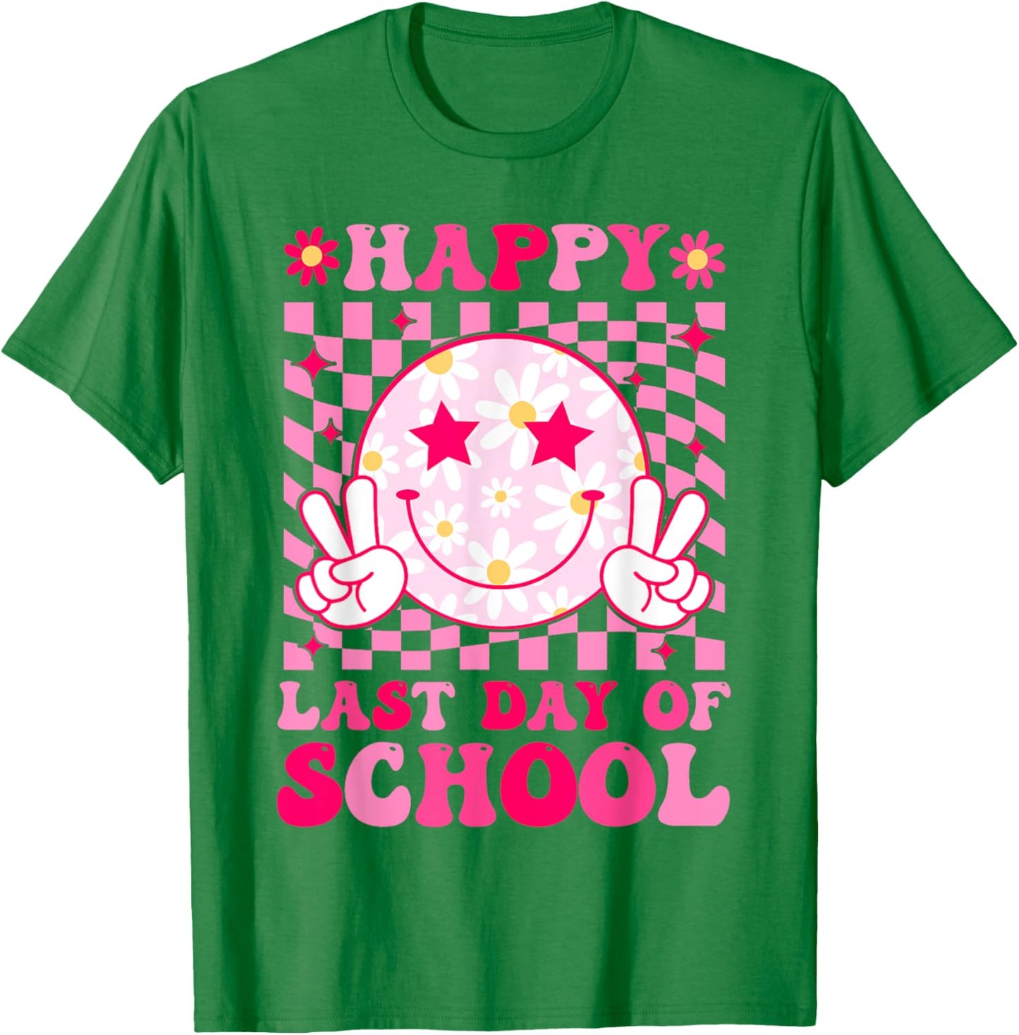 Happy Last Day of School Teacher Boys Girls Kids Graduation T-Shirt - T-Shirt | Irish Green