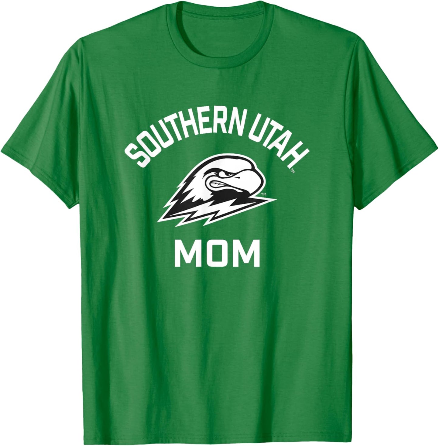 Southern Utah University Thunderbirds Arched Mom T-Shirt - T-Shirt | Irish Green