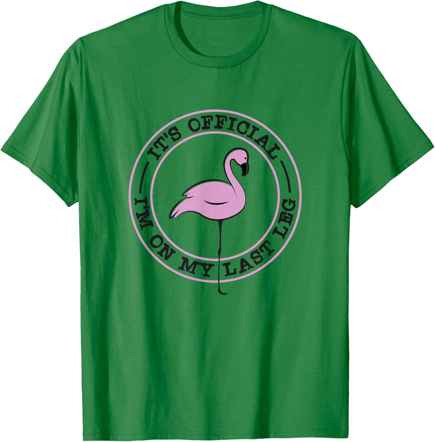 It's Official I'm On My Last Leg - Funny Leg Amputee T-Shirt - T-Shirt | Irish Green