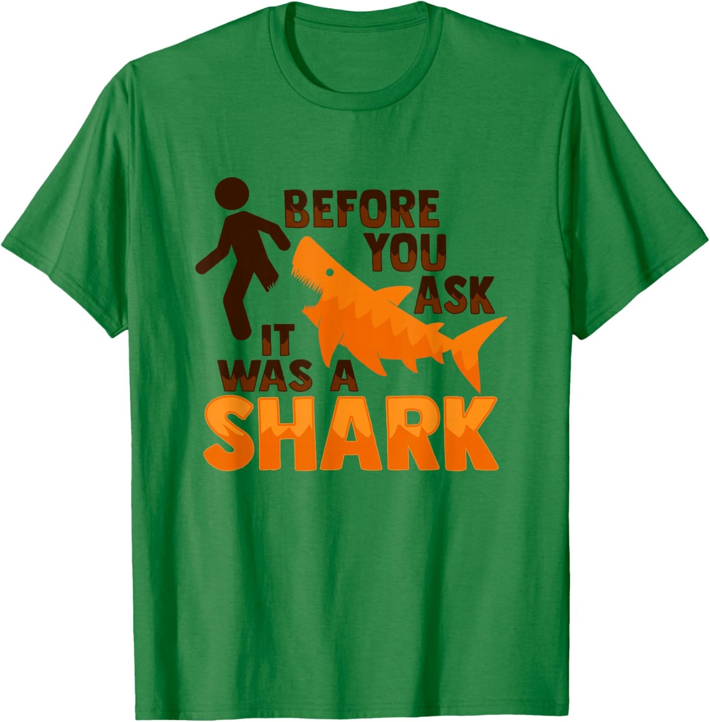 Amputee Joke Leg Prosthetic Shark Design for a Leg Amputee T-Shirt - T-Shirt | Irish Green