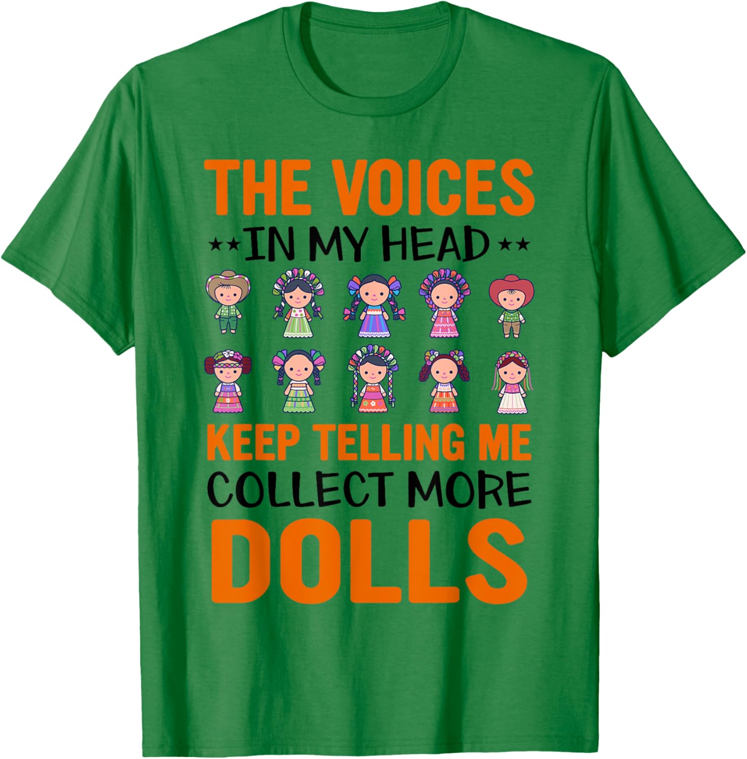 Collectible Doll Porcelain Doll Antique Doll Lover T-Shirt - T-Shirt | Irish Green