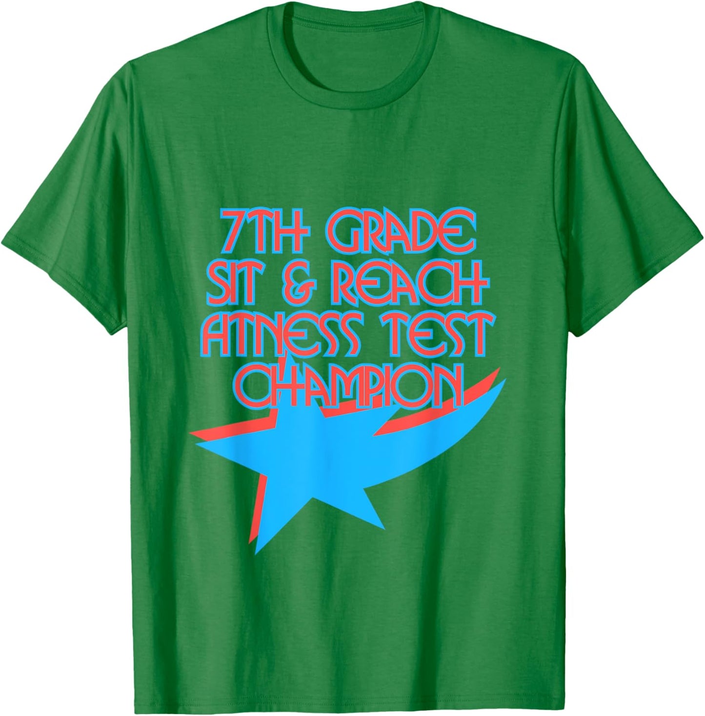 Retro Sit and Reach Fitness Test Champion 90s Nostalgia T-Shirt - T-Shirt | Irish Green