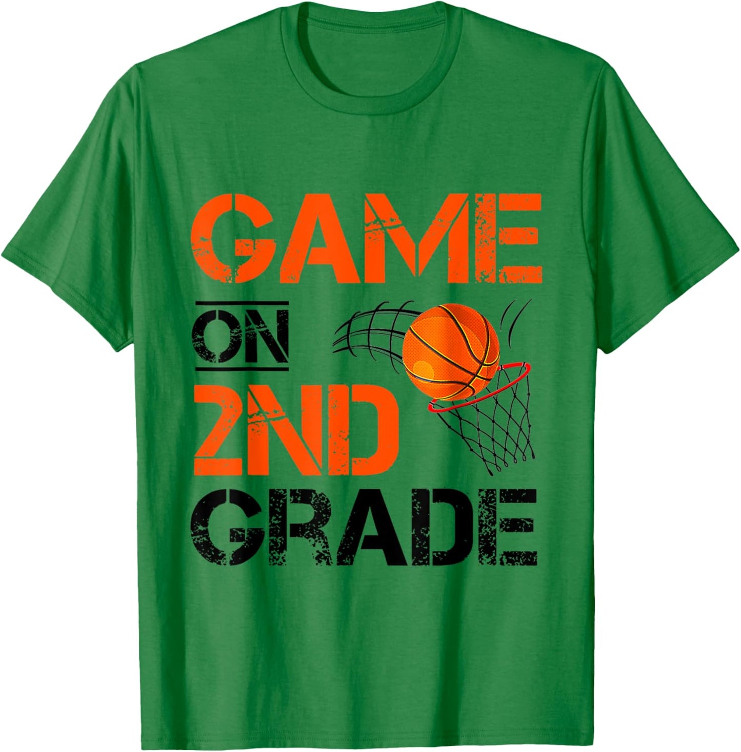 Funny Games On Second Grade Basketball First Day Of School T-Shirt - T-Shirt | Irish Green