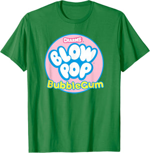 Charms Blow Pop Bubble Gum Circle Logo T-Shirt - T-Shirt | Irish Green