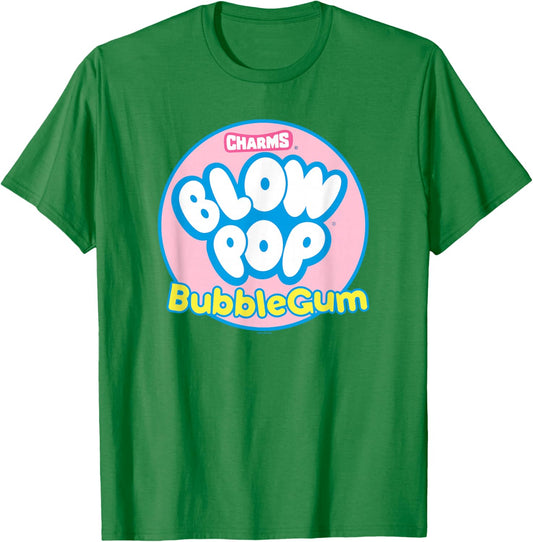 Charms Blow Pop Bubble Gum Circle Logo T-Shirt - T-Shirt | Irish Green