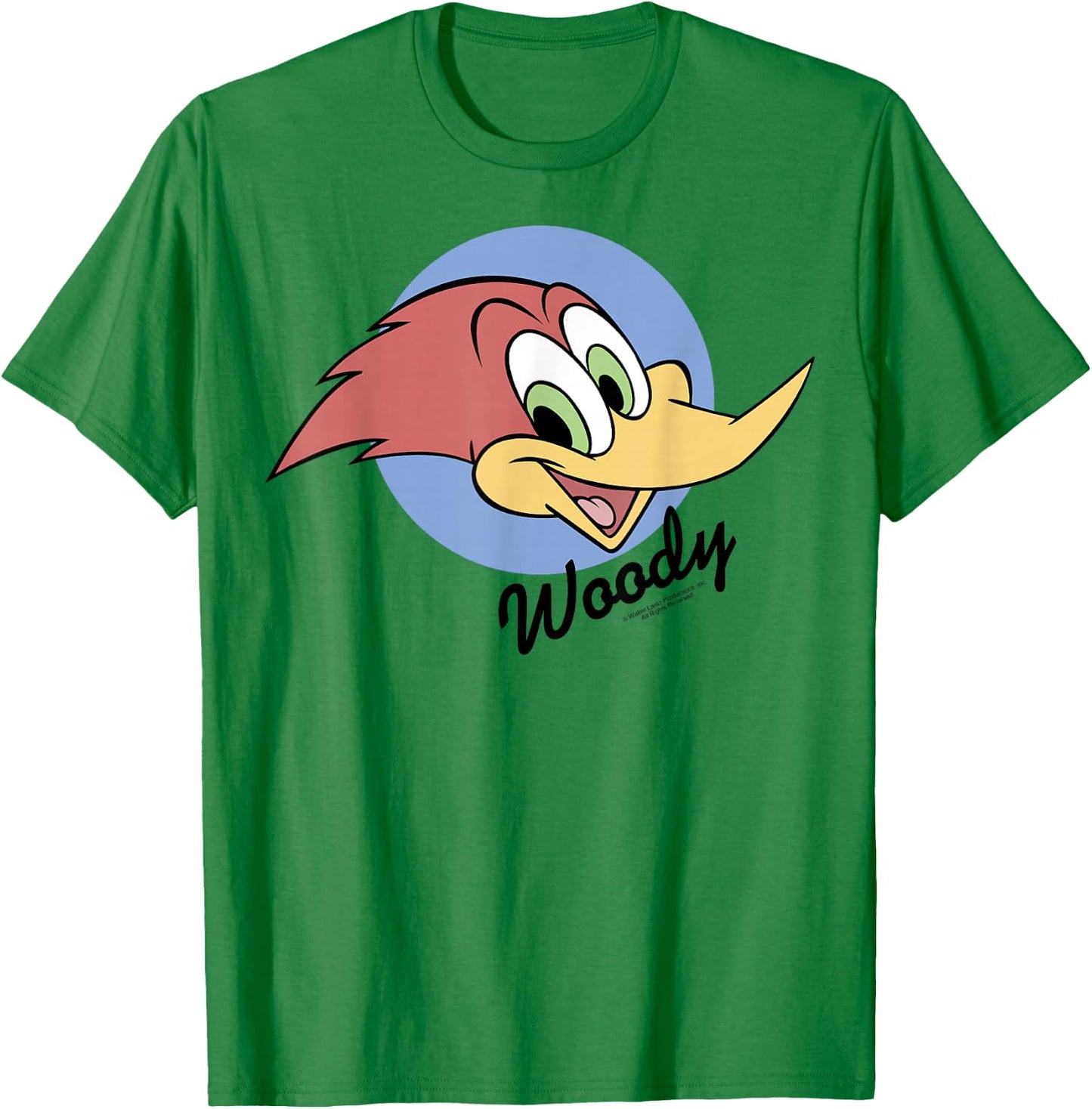 Woody Woodpecker Bold Circle Face Portrait T-Shirt - T-Shirt | Irish Green