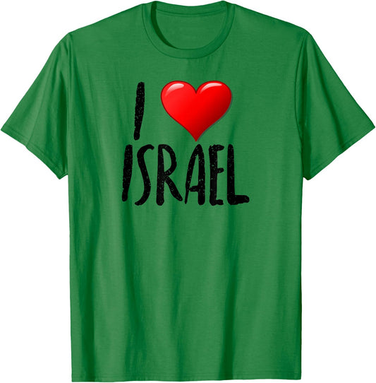 I Love Israel- - Traveler - Souvenir T-Shirt - T-Shirt | Irish Green