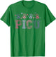 PICU nurse Vintage Patriotic Peds ICU Nurse 4th of July T-Shirt - T-Shirt | Irish Green