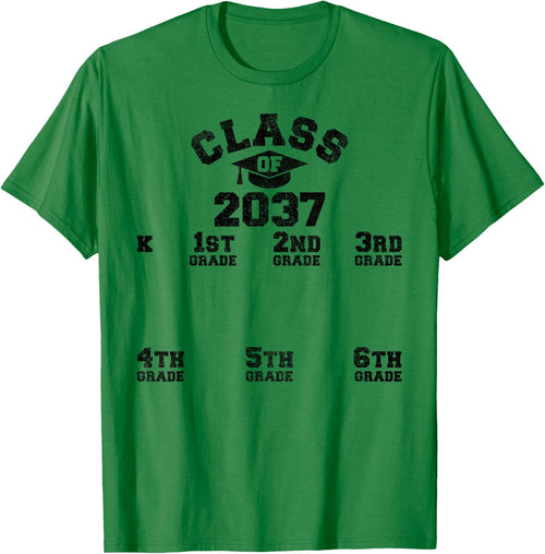 Class Of 2037 Handprint Shirt, Grow With Me Kindergarten Kid