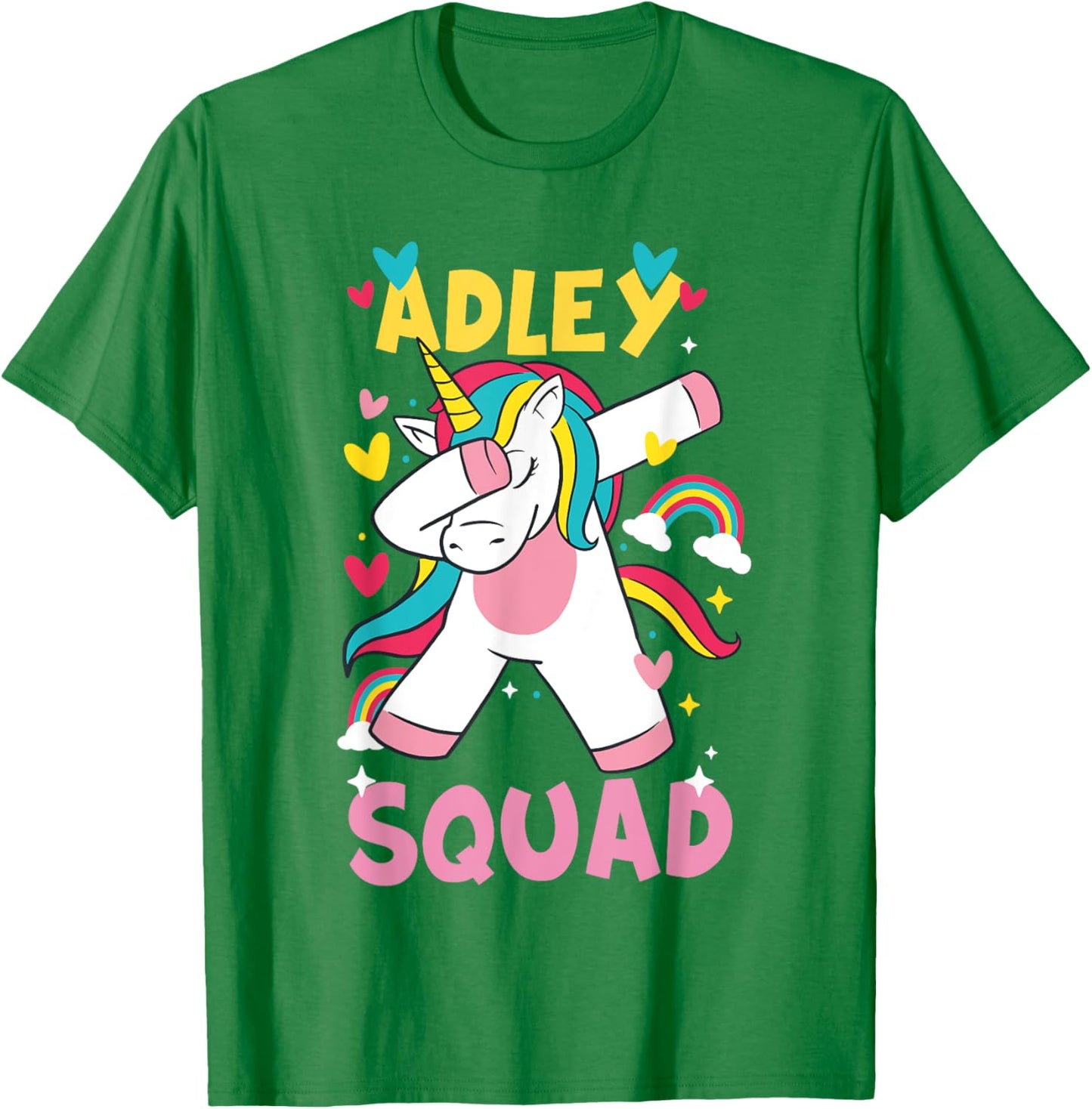 Adley Merch Unicorn Design T-Shirt - T-Shirt | Irish Green