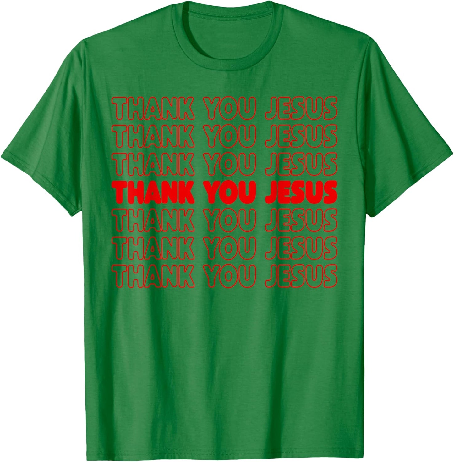 Thank You Jesus Red Bible Pride Men T-Shirt - T-Shirt | Irish Green