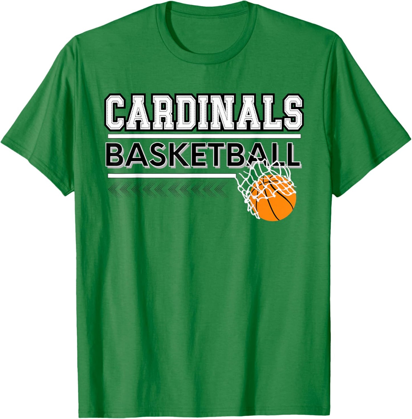 Cardinals School Spirit Sports Basketball School Cardinal T-Shirt - T-Shirt | Irish Green