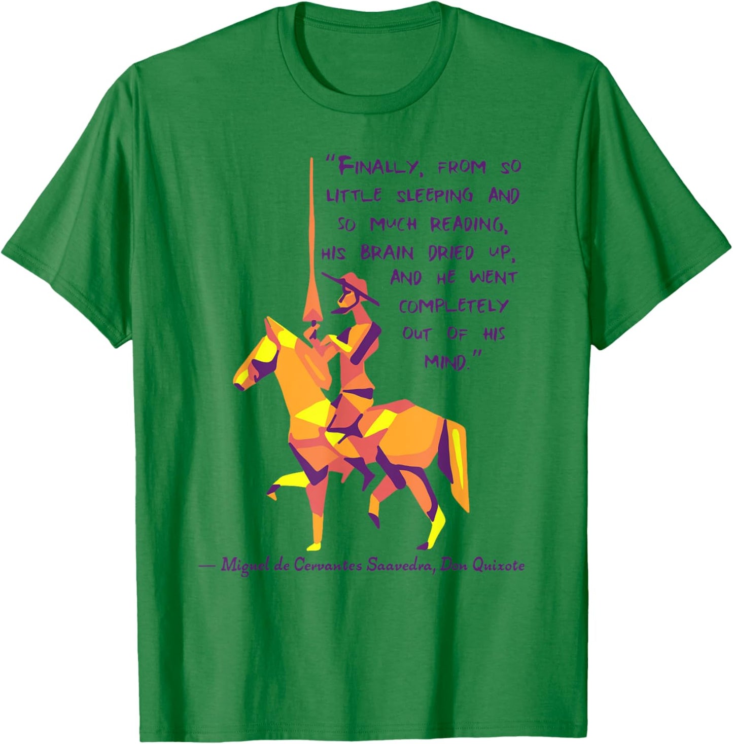 Don Quixote Quote T-Shirt - T-Shirt | Irish Green
