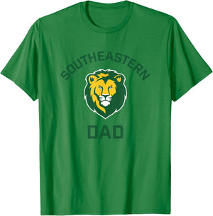 Southeastern Louisiana University Lions Arched Dad T-Shirt - T-Shirt | Irish Green