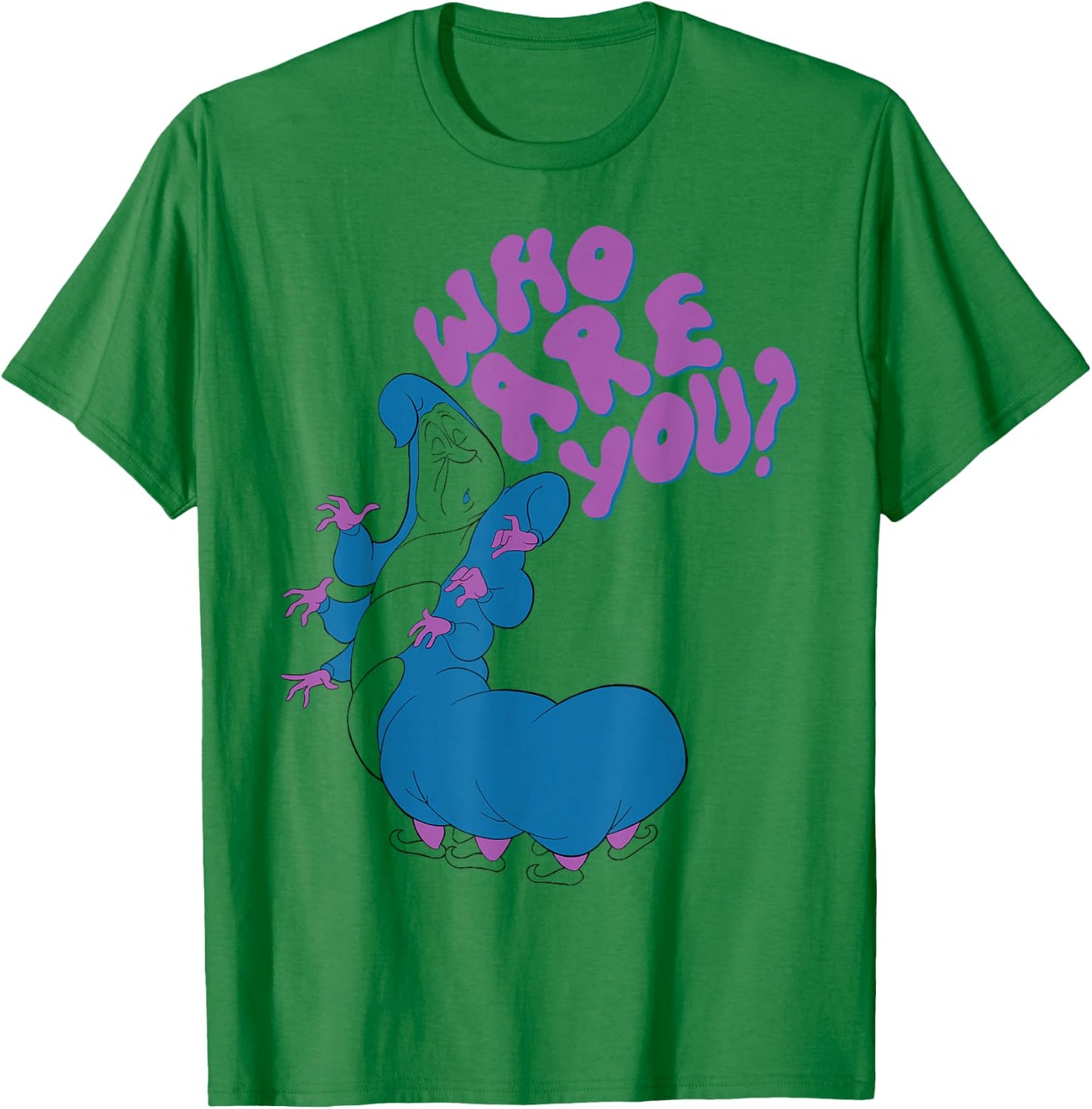 Disney Alice in Wonderland Caterpillar Who are You Small T-Shirt - T-Shirt | Irish Green