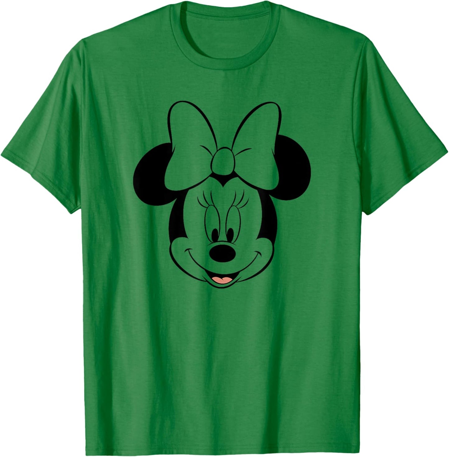Disney Minnie Mouse Classic Pretty Face Vintage Logo T-Shirt - T-Shirt | Irish Green