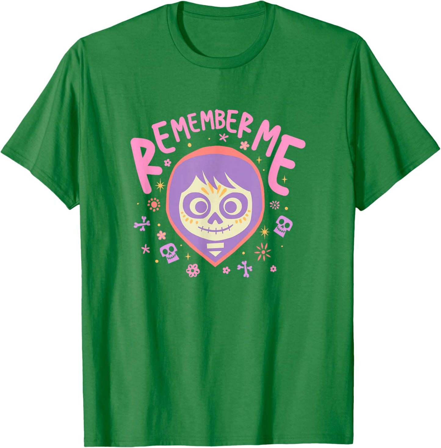 Disney Pixar Coco Miguel Remember Me Cute Pastel Colors Logo T-Shirt - T-Shirt | Irish Green