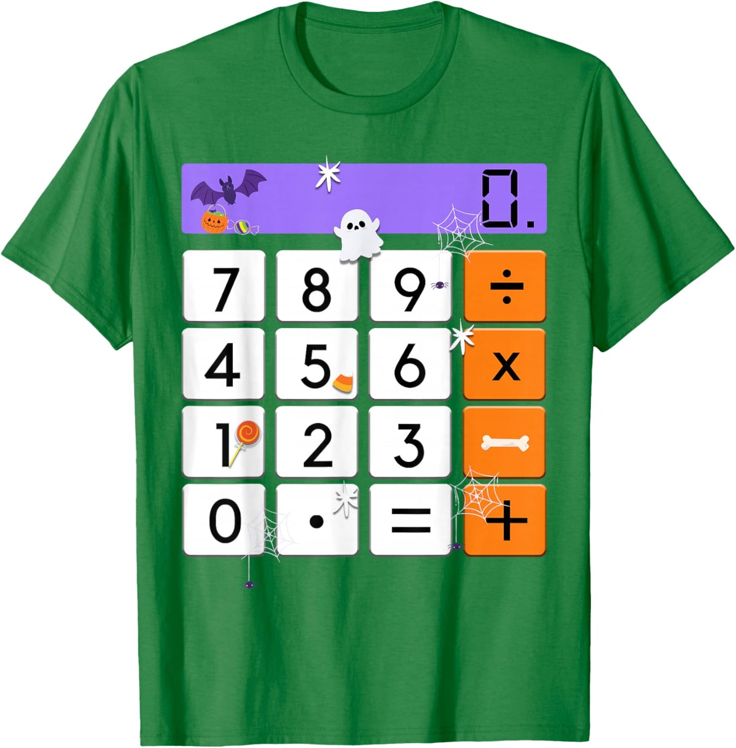 Funny Math Teacher Halloween Costume Calculator Math Pun T-Shirt - T-Shirt | Irish Green