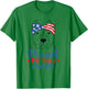 Pitbull Mom Patriotic American Flag July 4th Ladies Pit Bull T-Shirt - T-Shirt | Irish Green