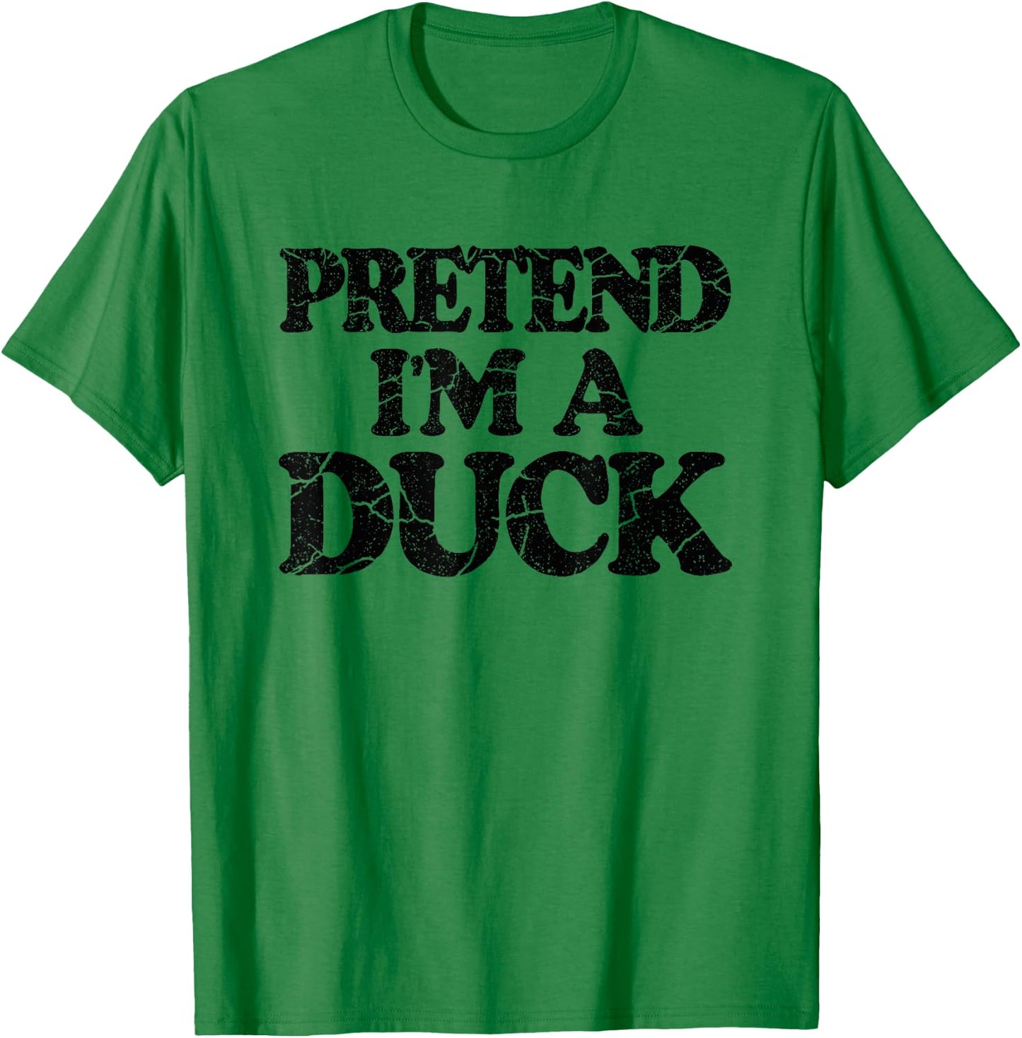 Pretend I'm A Duck Shirt Kids DIY Easy Halloween Costume T-Shirt - T-Shirt | Irish Green