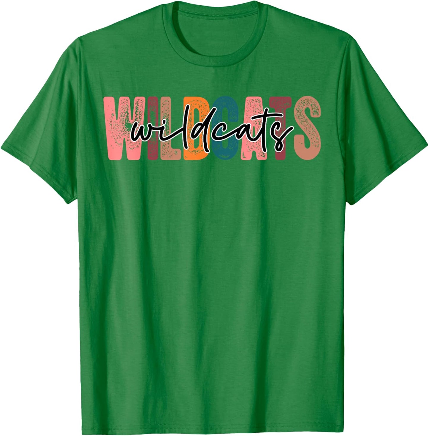 Wildcats School Sports Fan Team Spirit T-Shirt - T-Shirt | Irish Green