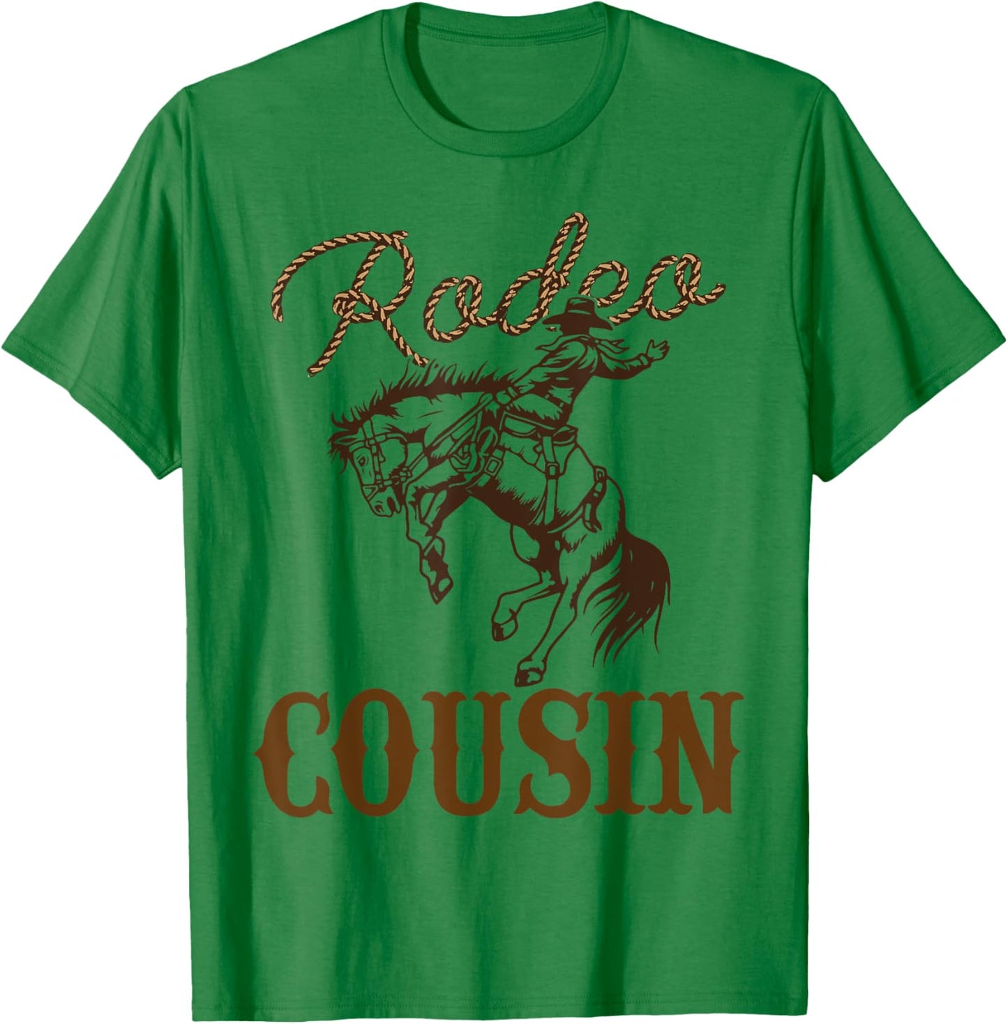 Cousin Birthday Cowboy Cowgirl Western Rodeo Cuz Bday Party T-Shirt - T-Shirt | Irish Green