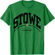 Stowe Vermont Hiking Stowe Souvenir Retro Mountain T-Shirt - T-Shirt | Irish Green