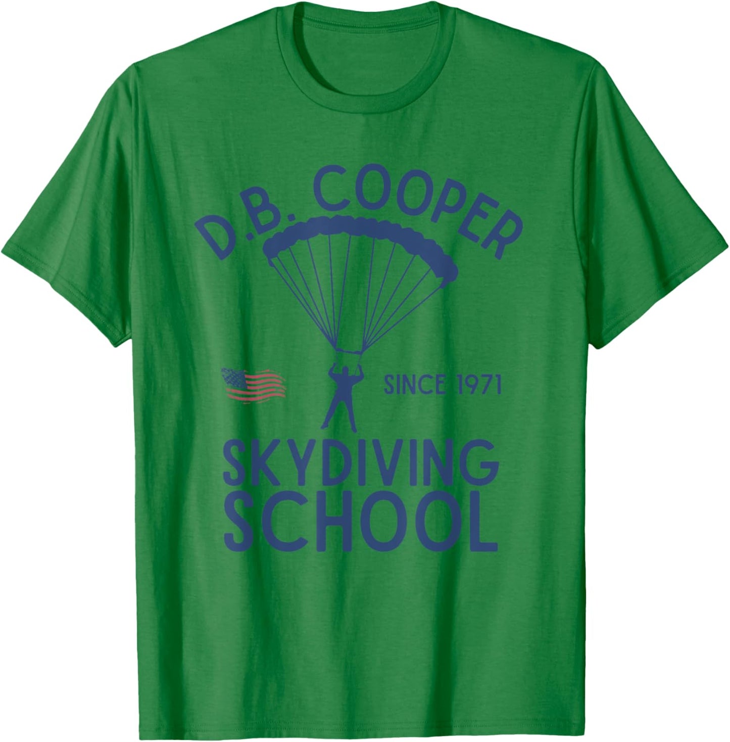 D.B. Cooper Parachute Hijacking Ransom Money Vintage T-Shirt - T-Shirt | Irish Green